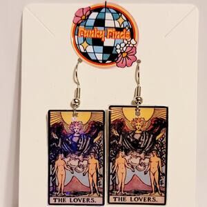 Holographic Tarot Card Earrings | Mini Rider-Waite Inspired Tarot Jewelry
